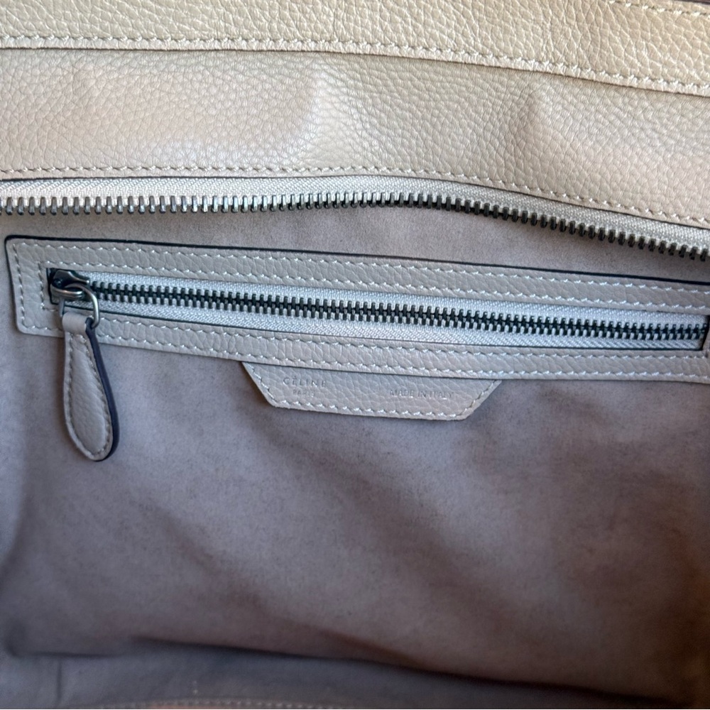 Celine Tan Luggage Bag Grainy Leather Mini - Picture 8 of 12